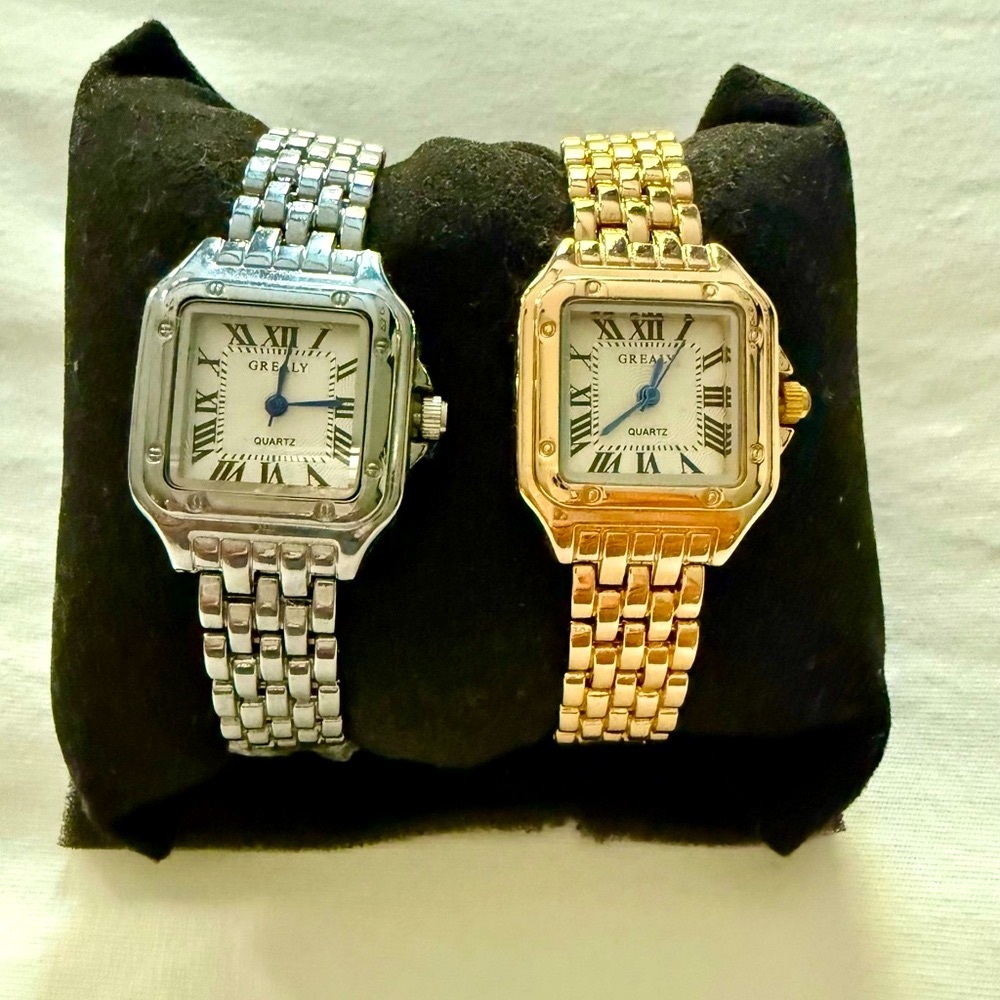 Geneva Silver and Gold Women's Watches